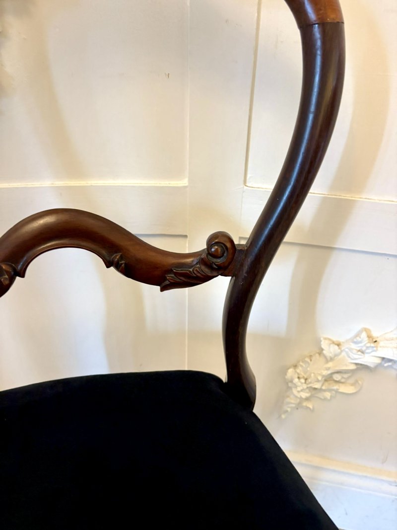 Superb Quality Set of Ten Antique Victorian Rosewood Dining Chairs - Image 5